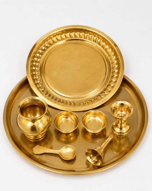 Luxury  Puja Thali Set